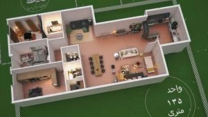 پروژه رومنس حکیم 135 متر